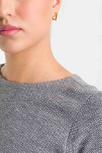 Cargar imagen en el visor de la galería, Vestido enresortado manga larga gris
