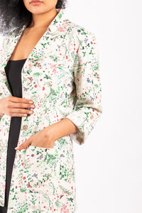 blazer de dama estampado