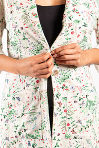 blazer de dama estampado