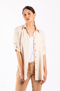 BLUSÓN CAMISERO MANGA ¾