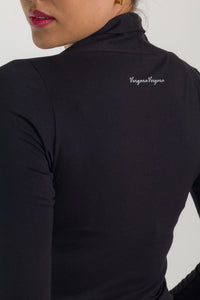 BUSO CUELLO V MANGA LARGA - NEGRO