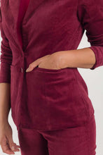 Cargar imagen en el visor de la galería, CHAQUETA CORDUROY VINOTINTO
