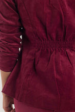 Cargar imagen en el visor de la galería, CHAQUETA CORDUROY VINOTINTO
