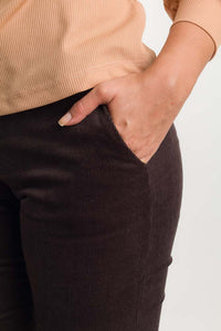 PANTALON DE CORDUROY - CAFE