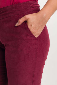 PANTALON DE CORDUROY - VINOTINTO