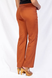 PANTALON MARINERO DE BOTONES - TERRACOTA