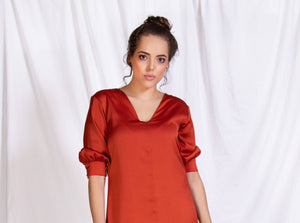 VESTIDO CUELLO V - TENTACION