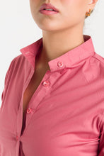 Cargar imagen en el visor de la galería, VESTIDO CAMISERO MANGA LARGA - CORAL
