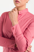 Cargar imagen en el visor de la galería, VESTIDO CAMISERO MANGA LARGA - CORAL
