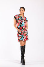 Cargar imagen en el visor de la galería, VESTIDO MANGA CORTA FLORAL
