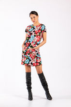Cargar imagen en el visor de la galería, VESTIDO MANGA CORTA FLORAL
