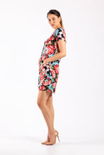 Cargar imagen en el visor de la galería, VESTIDO MANGA CORTA FLORAL
