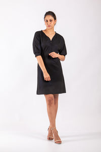 vestido manga tres cuartos