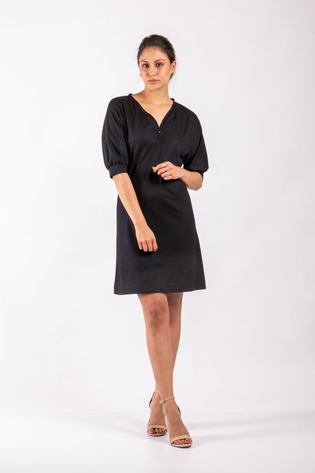 vestido manga tres cuartos